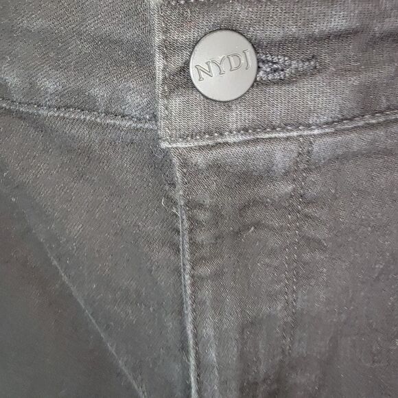 Nydj Barbara Bootcut Black Denim Jeans Size 14 - Picture 4 of 7